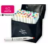 Набір двосторонніх маркерів Touch Multicolor 40 штук для малювання і скетчинга на спиртовій основі 40 штук